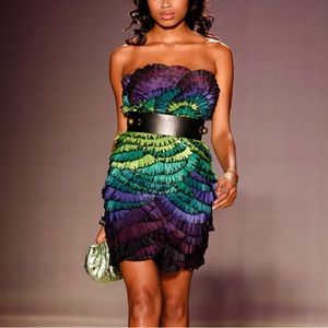 DVF | Josun | Feather Ruffle Strapless Dress